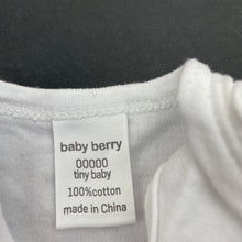 Load image into Gallery viewer, unisex Baby Berry, soft cotton bodysuit / romper, EUC, size 00000,  