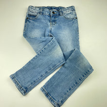 Load image into Gallery viewer, Girls Pumpkin Patch, blue stretch denim jeans, adjustable, Inside leg: 50cm, FUC, size 6,  