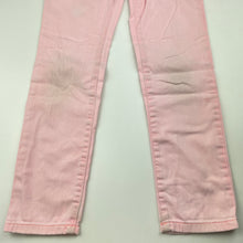 Load image into Gallery viewer, Girls Country Road, pink stretch denim pants, adjustable, marks on knees, Inside leg: 53cm, FUC, size 6,  