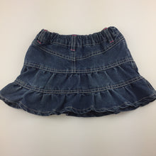 Load image into Gallery viewer, Girls H&amp;T, dark denim skirt, adjustable, GUC, size 2