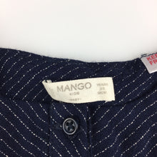 Load image into Gallery viewer, Girls Mango Kids, stylish navy viscose jumpsuit, GUC, size 2-3