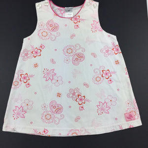 Girls Target, floral cotton dress, butterflies, GUC, size 00