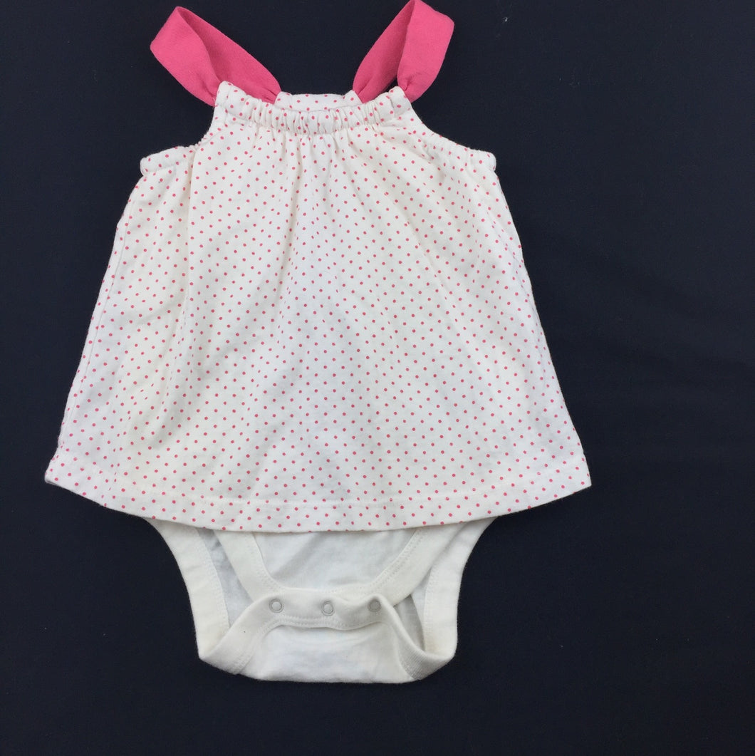 Girls Baby Gap, soft cotton romper dress / playsuit, GUC, size 00