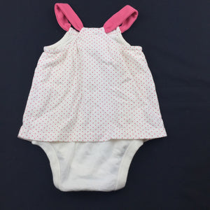 Girls Baby Gap, soft cotton romper dress / playsuit, GUC, size 00