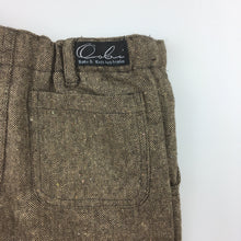 Load image into Gallery viewer, Girls Oobi, brown tweed pants, adjustable waist, side zip, GUC, size 1