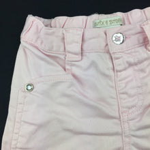 Load image into Gallery viewer, Girls Stix n Stones, pink stretch cotton shorts, elasticated, FUC, size 1