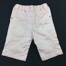 Load image into Gallery viewer, Girls Stix n Stones, pink stretch cotton shorts, elasticated, FUC, size 1