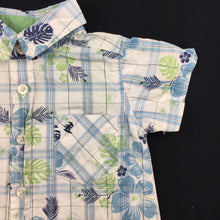 Load image into Gallery viewer, Boys Target, lightweight cotton foral short sleeve shirt, GUC, size 00