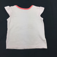 Load image into Gallery viewer, Girls Mothercare, pink soft cotton t-shirt / top, fish, GUC, size 00