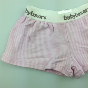 Girls Babyboxes, soft organic cotton shorts, GUC, size 000