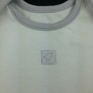 Unisex M&S, soft cotton bodysuit / romper, bird, GUC, size 000
