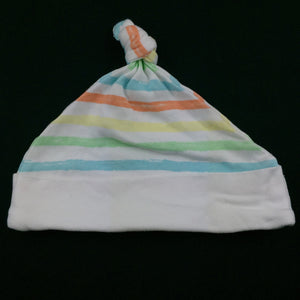 Unisex Disney Baby, soft cotton stripe hat / beanie, EUC, size 00