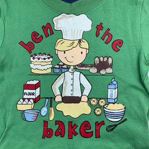 Boys Dymples, green cotton t-shirt / tee, baker, NEW, size 00