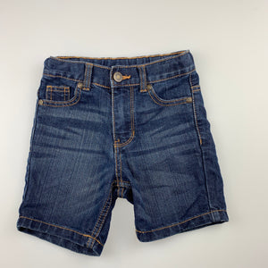 Boys Emerson, dark denim jean shorts, adjustable, GUC, size 2