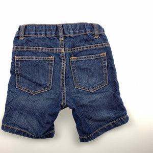 Boys Emerson, dark denim jean shorts, adjustable, GUC, size 2
