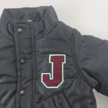 Load image into Gallery viewer, Boys Jack &amp; Milly, fleece lined quilted winter jacket, EUC, size 000