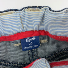 Load image into Gallery viewer, Boys Osh Kosh, dark denim jeans, elasticated, GUC, size 00