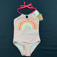 Load image into Gallery viewer, Girls Cotton On, halter-neck rainbow one-piece swimming costume, NEW, size 1