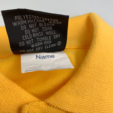 Load image into Gallery viewer, Unisex LWR, yellow / gold school polo shirt, EUC, size 4