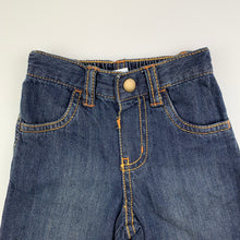 Load image into Gallery viewer, Boys Gymboree, dark denim jeans, elasticated, GUC, size 00