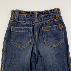 Boys Gymboree, dark denim jeans, elasticated, GUC, size 00