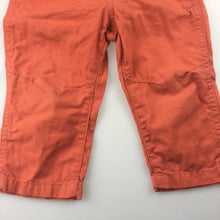 Load image into Gallery viewer, Boys Carter&#39;s, orange cotton pants, elasticated waist, FUC, size 0-1