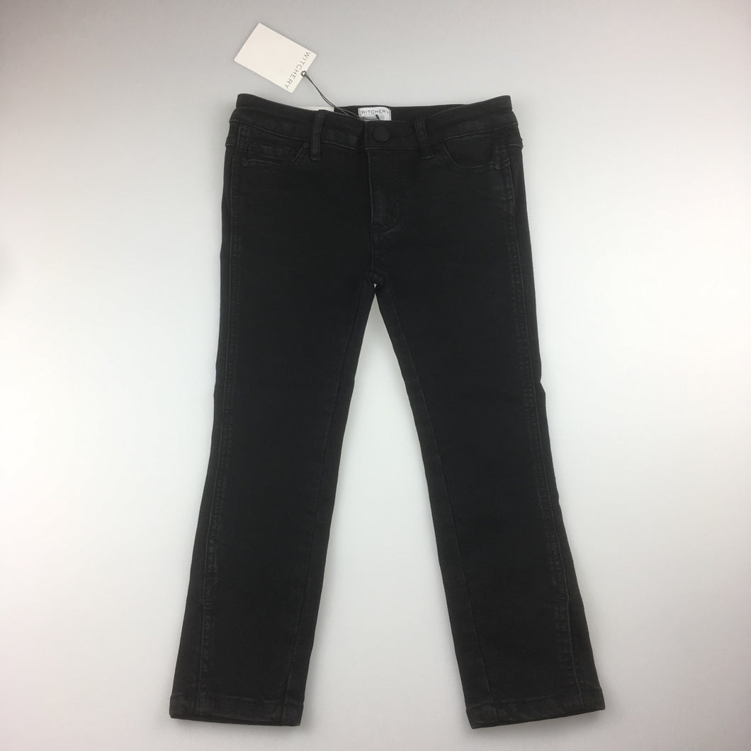 Girls Witchery, stretch straight leg, cropped jeans, adjustable waist , NEW, size 5