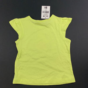 Girls Emerson, green cotton Christmas t-shirt / top, NEW, size 1