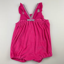 Load image into Gallery viewer, Girls Ralph Lauren, soft stretchy velour romper / playsuit, never worn, EUC, size 3 months