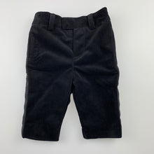 Load image into Gallery viewer, Boys Ralph Lauren, black velvet formal pants, elasticated, never worn , EUC, size 3 months