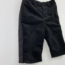 Load image into Gallery viewer, Boys Ralph Lauren, black velvet formal pants, elasticated, never worn , EUC, size 3 months