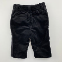 Load image into Gallery viewer, Boys Ralph Lauren, black velvet formal pants, elasticated, never worn , EUC, size 3 months