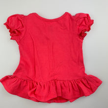 Load image into Gallery viewer, Girls Target, pink soft stretchy t-shirt / top, flowers, GUC, size 000