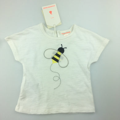 Girls Country Road, lightweight cotton bumble bee t-shirt / tee / top, NEW, size 00