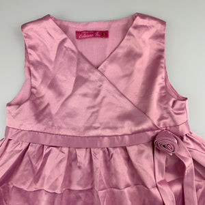 Girls Colours In, pink satin feel lightweight princess / party dress, FUC, size 3