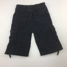 Load image into Gallery viewer, Boys Target, navy cotton cargo pants, elaticated waist, GUC, size 00