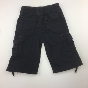 Boys Target, navy cotton cargo pants, elaticated waist, GUC, size 00