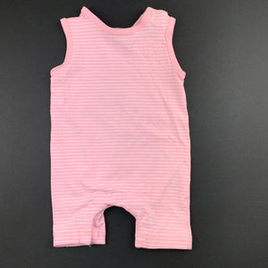 Girls Target, pink soft stretchy romper, elephant, EUC, size 0000
