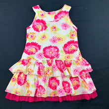 Load image into Gallery viewer, Girls Kids Stuff, bright floral lightweight cotton party dress, GUC, size 1