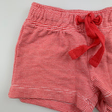Load image into Gallery viewer, Unisex Target, red &amp; white stripe soft cotton shorts, EUC, size 0000