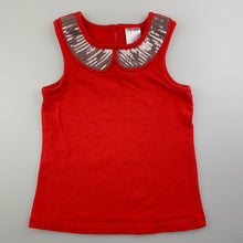 Load image into Gallery viewer, Girls Target, tank / t-shirt, sequin collar, GUC, size 1