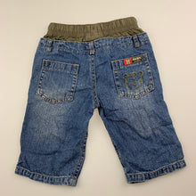 Load image into Gallery viewer, Boys Topolino, blue denim pants, elasticated, GUC, size 00