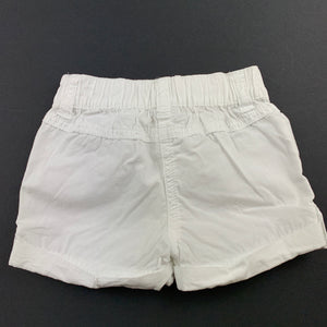 Girls Target, white lightweight cotton embroidered shorts, GUC, size 00