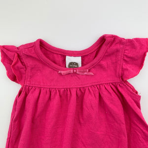 Girls Tiny Little Wonders, pink cotton t-shirt / top, GUC, size 000