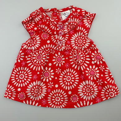 Girls ZEB, bright floral cotton t-shirt / top, EUC, size 00