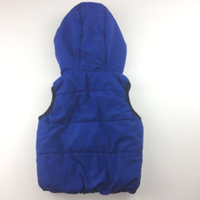 Load image into Gallery viewer, Boys Target, blue hooded puffer vest, zip up, GUC, size 00