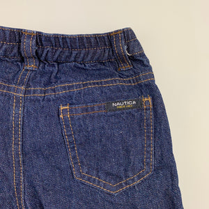 Boys Nautica, dark denim jeans / pants, elasticated, EUC, size 12 months