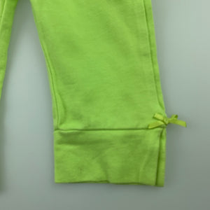 Girls Pumpkin Patch, green soft stretchy leggings / bottoms, GUC, size 0000
