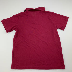 Unisex Target, maroon school polo shirt / tee / top, EUC, size 8