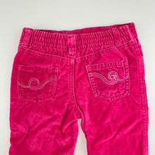 Load image into Gallery viewer, Girls OP, pink velour pants, elasticated, Inside leg: 34cm, GUC, size 3
